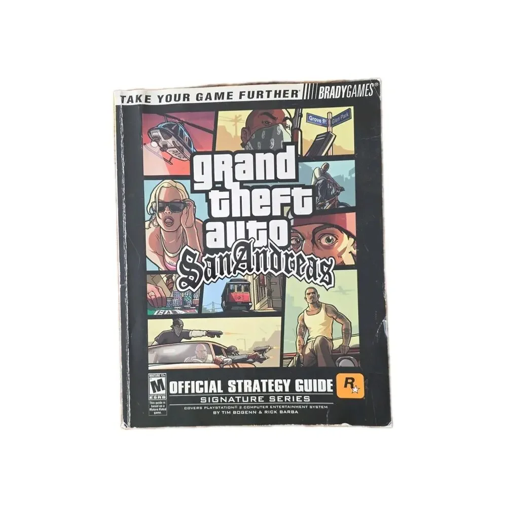 Grand Theft Auto San Andreas Rockstar Games Brady Games Official Strategy Guide